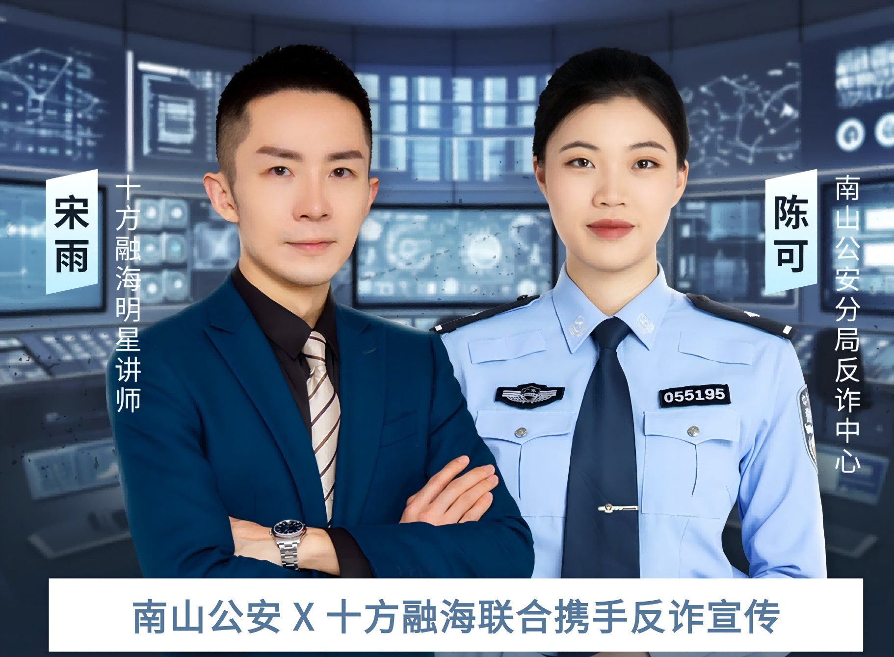 上千人围观，全民反诈行动中 | 南山公安 X 十方融海联合携手反诈宣传！新闻配图