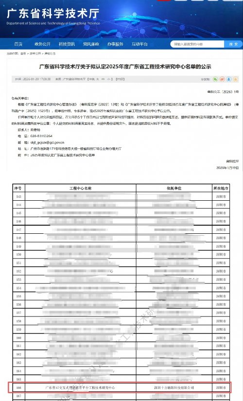 十方融海入选广东省工程技术研究中心拟认定公示名单